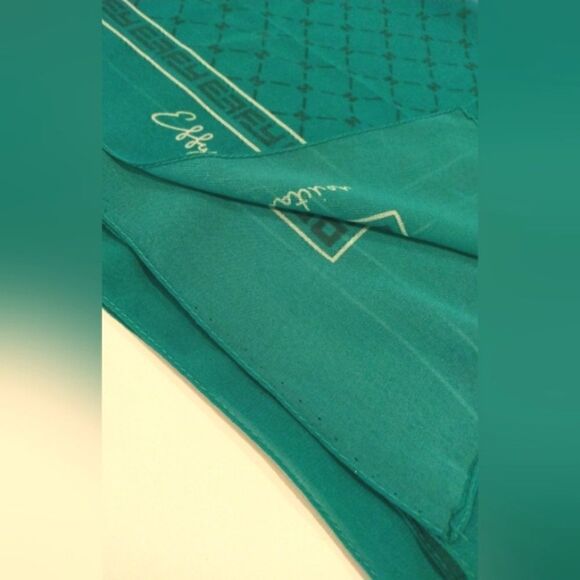 Effy Hematian Turquoise Long Scarf Vintage - Picture 10 of 11